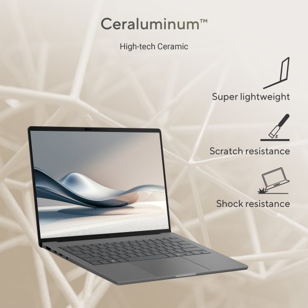 Asus Zenbook A14 UX3407 Snapdragon X Plus X1P 42 100 16GB RAM 512GB SSD 14" OLED Asus certified refurbished with 12 month warranty