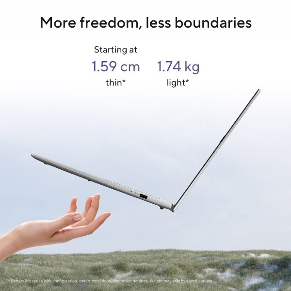 Asus S3607Q Vivobook S16 Snapdragon X X1 26 100 16GB RAM 512GB SSD 16" Copilot+PC Asus certified refurbished with 12 month warranty